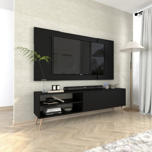 Centro de TV CWN01 Negro 200 cm