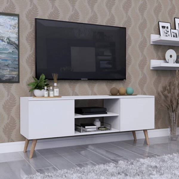 Centro de TV CRB01 Blanco 150 cm