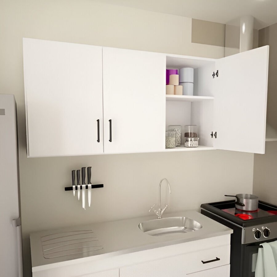Mueble Alacena Cocina 3 Puertas Melamina 120cm